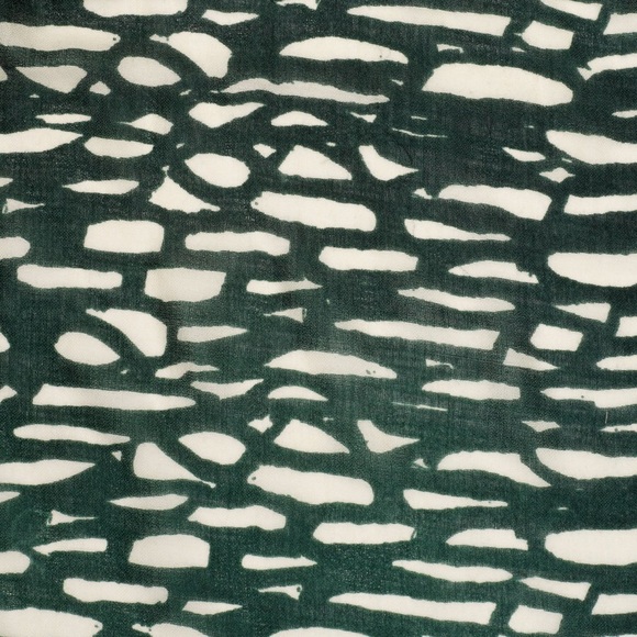 BY Malene Birger Green & Beige Wool Scarf - Picture 8 of 8